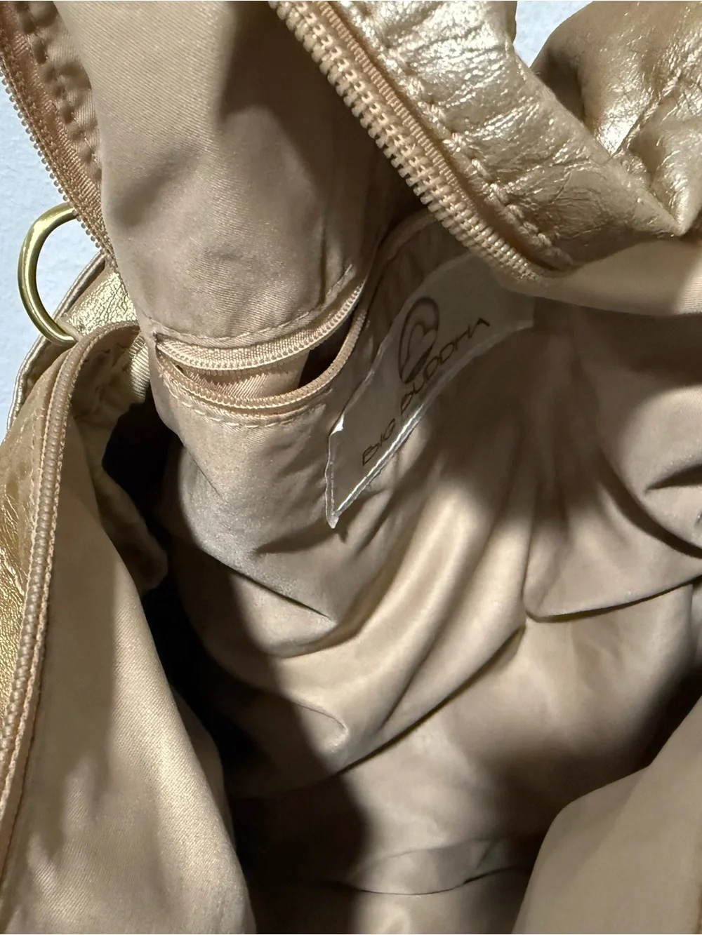 Big Buddha Metallic Gold Ombré Women's Tote Shoulder Bag